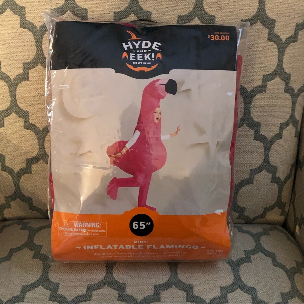 Kids inflatable flamingo costume